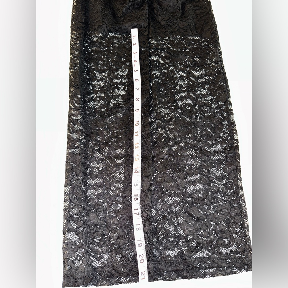 Nightcap “Chartres” black lace cropped long sleeve top & pencil skirt set S - Picture 15 of 16